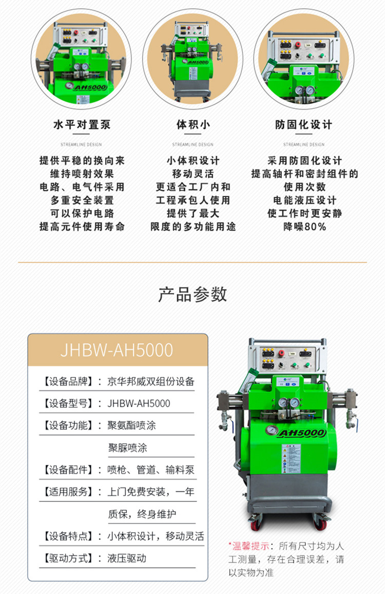 山東聚氨酯噴涂設備的工作原理-濟南京華邦威